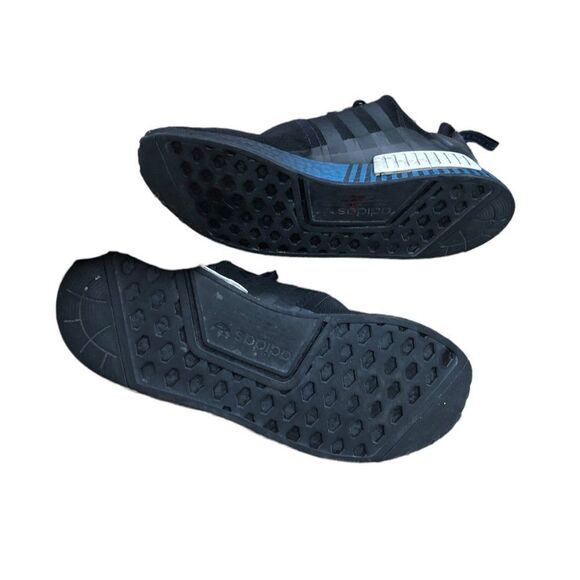Rare 2020 Adidas NMD R1 Black Metal Grey Lush Blue Size 13 - Picture 6 of 16